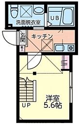 uniks二俣川 1Kの間取図画像