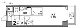 S-RESIDENCE東陽町feliz 1Kの間取図画像