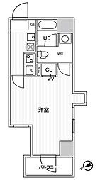 GRACIAPLACE川崎駅前 1Kの間取図画像