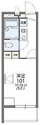レオパレスデルタ 1Kの間取図画像