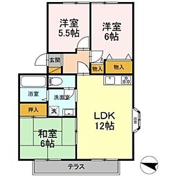 コアロード 3LDKの間取図画像