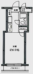 日神パレステージ代田橋 ワンルームの間取図画像
