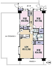 ヴィラージュ・ヴェール9番館 3LDKの間取図画像