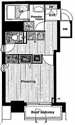 パレステュディオ浜松町 1Kの間取図画像