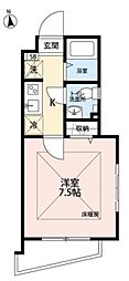ピアコートTM保谷弍番館 1Kの間取図画像