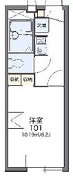 レオパレスプレミール三春台 1Kの間取図画像