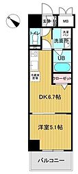 LuceVII 1DKの間取図画像