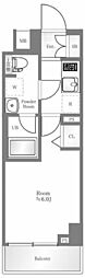 AXAS洗足池 1Kの間取図画像