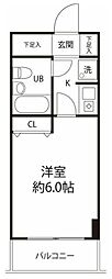 T'sgarden梶ケ谷 ワンルームの間取図画像