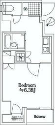 アイル池袋・North 1Kの間取図画像
