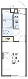 レオパレスリヴェール 1Kの間取図画像
