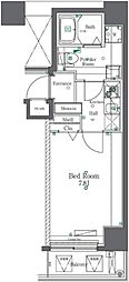 AZEST東陽町 1Kの間取図画像