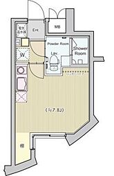 パティオスクエア中野 ワンルームの間取図画像