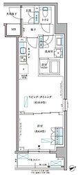パークアクシス文京本郷 1LDKの間取図画像