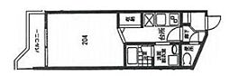 スターダスト新百合 ワンルームの間取図画像