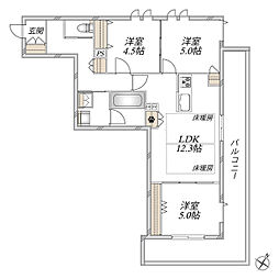 The Primrose at東松戸 3LDKの間取図画像