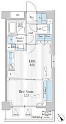 パークアクシス門前仲町テラス 1LDKの間取図画像