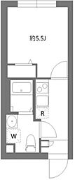 シティウォーク品川中延 1Kの間取図画像