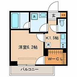 KR 1Kの間取図画像