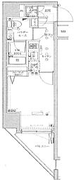 スパシエグランス大森 1Kの間取図画像