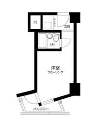 インペリアル御茶の水 ワンルームの間取図画像
