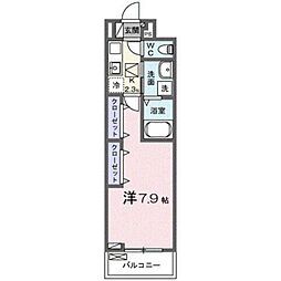 ヒカルサさいたま吉野 1Kの間取図画像