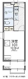 レオパレス加平壱番館 1Kの間取図画像