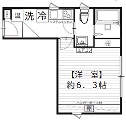 ZaMpata 1Kの間取図画像