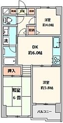 キャニオンコープ石神井公園 3DKの間取図画像