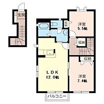 グレンビィー上座 00203 ｜ 千葉県佐倉市上座1180-5（賃貸アパート2LDK・2階・61.60㎡） その2