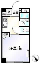 エーデルハイム恋ヶ窪 1Kの間取図画像