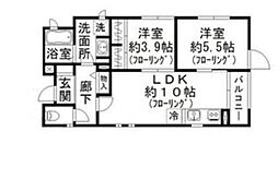 メゾンドトビー 2LDKの間取図画像