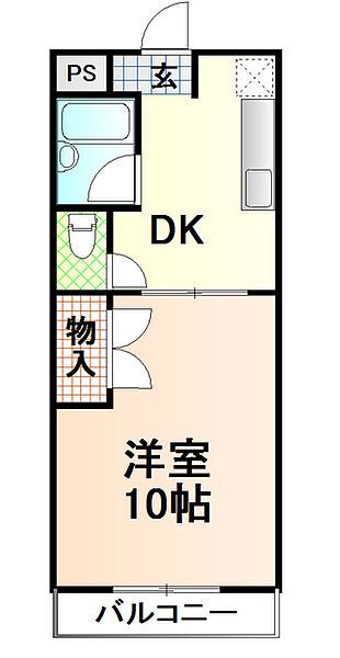 静岡県富士市浅間上町(賃貸アパート1K・2階・24.84㎡)の写真 その2