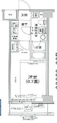 ティモーネプレミアム押上イースト 1Kの間取図画像
