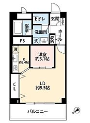 秀和恵比寿レジデンス 1LDKの間取図画像