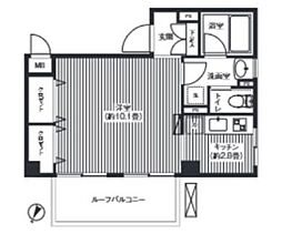 アゼリアヒルハイツ 1Kの間取図画像
