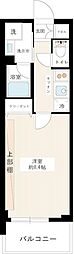 フュージョナル王子ハイズ 1Kの間取図画像