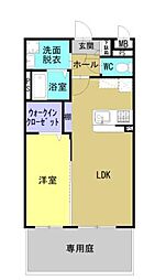 (仮称)久具マンションB棟 1LDKの間取図画像