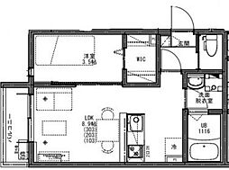 KEIAI RESIDENCE せんげん台VI 1LDKの間取図画像