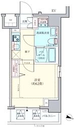 ロアール横浜南 1Kの間取図画像