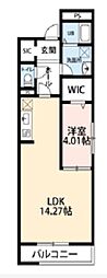 LiveleFine成城学園前 1LDKの間取図画像