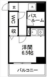アバンス薬院 ワンルームの間取図画像