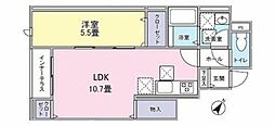 八王子市千人町2丁目アパート 1LDKの間取図画像