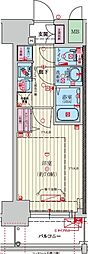 ファーストフィオーレ尼崎グランウエスト 1Kの間取図画像