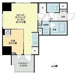 ライオンズ東向島MYLES 1LDKの間取図画像