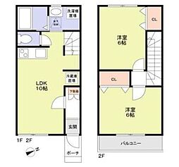 MTDサンフラワー5 2LDKの間取図画像