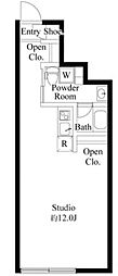 フロンティアコンフォート板橋ときわ台 ワンルームの間取図画像