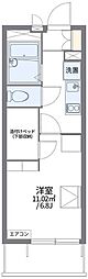 レオパレス宿河原 1Kの間取図画像