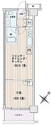 エスティメゾン豊洲レジデンスB棟 1LDKの間取図画像