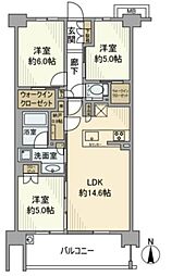 シティテラス荻窪エアーズコート 3LDKの間取図画像